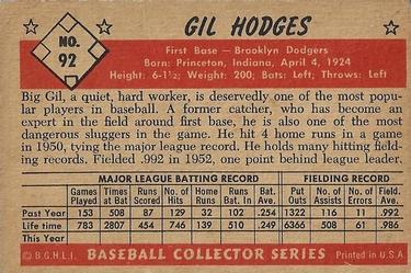 Gil Hodges  baseball card collectible - Main Image 2