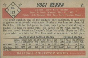 Yogi Berra  baseball card collectible - Main Image 2
