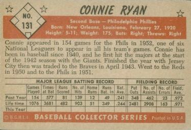 Connie Ryan  baseball card collectible - Main Image 2
