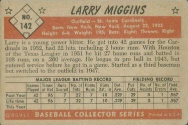 Larry Miggins  baseball card collectible - Main Image 2