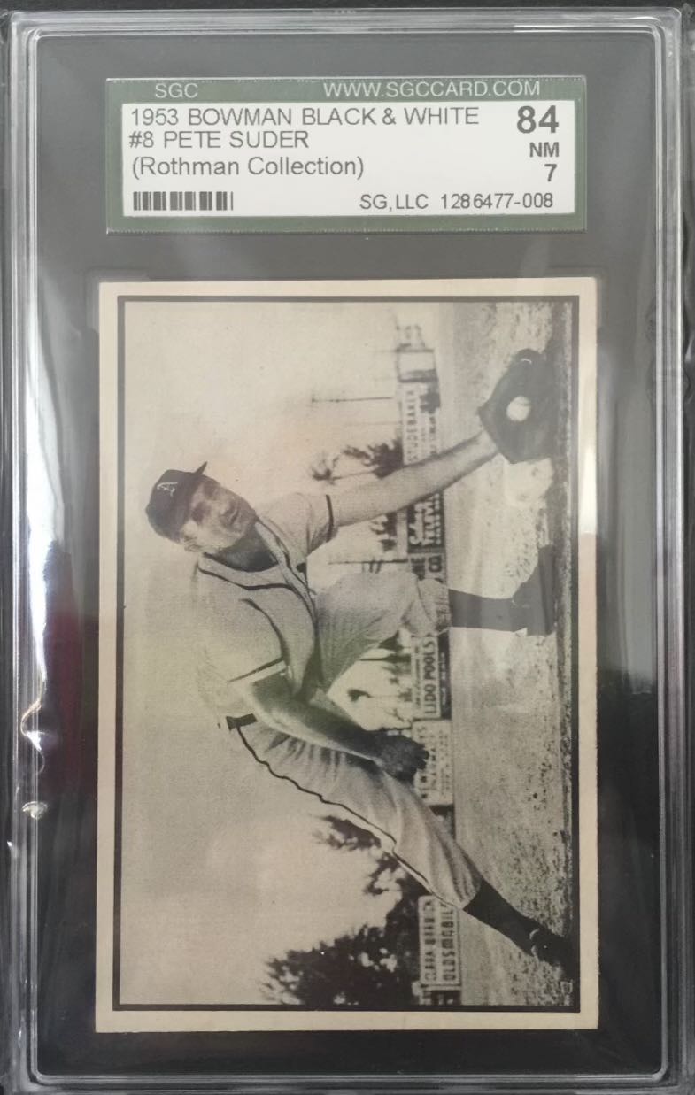 Pete Suder  baseball card collectible - Main Image 3
