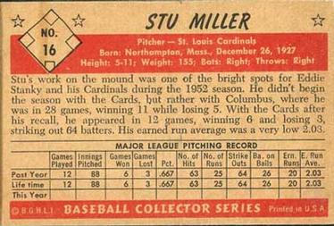 Stu Miller  baseball card collectible - Main Image 2