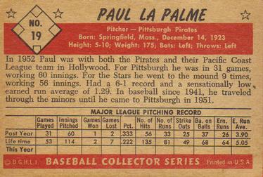 Paul LaPalme  baseball card collectible - Main Image 2