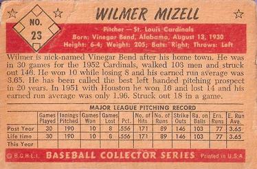 Wilmer Mizell  baseball card collectible - Main Image 2