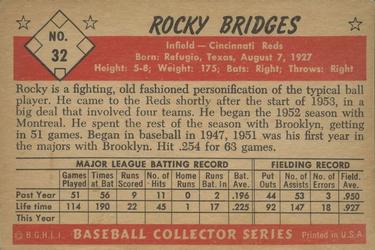 Rocky Bridges  baseball card collectible - Main Image 2