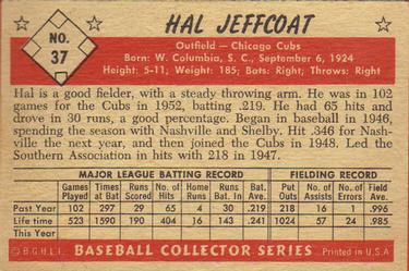 Hal Jeffcoat  baseball card collectible - Main Image 2
