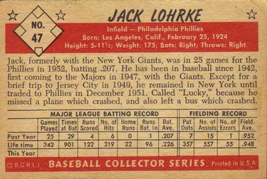 Jack Lohrke  baseball card collectible - Main Image 2