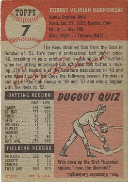 Bob Borkowski  baseball card collectible - Main Image 2