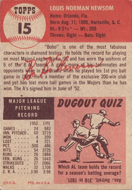 Bobo Newsom  baseball card collectible - Main Image 2