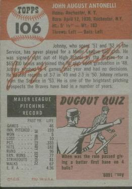 John Antonelli  baseball card collectible - Main Image 2