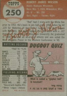 Bob Wilson  baseball card collectible - Main Image 2