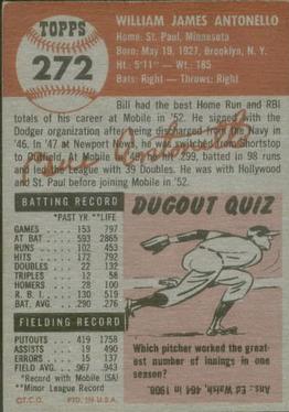 Bill Antonello  baseball card collectible - Main Image 2