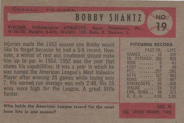 Bobby Shantz  baseball card collectible - Main Image 2