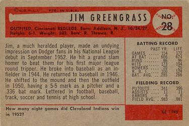Jim Greengrass  baseball card collectible - Main Image 2