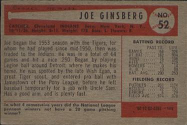 Myron Ginsberg  baseball card collectible - Main Image 2