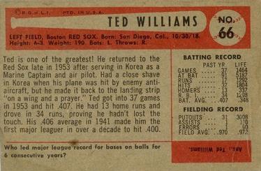 Ted Williams  baseball card collectible - Main Image 2