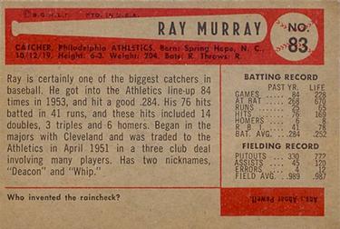 Ray Murray  baseball card collectible - Main Image 2