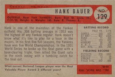 Hank Bauer  baseball card collectible - Main Image 2