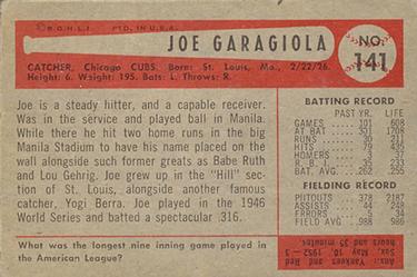Joe Garagiola  baseball card collectible - Main Image 2