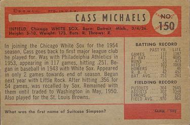 Cass Michaels  baseball card collectible - Main Image 2