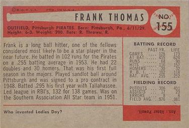 Frank Thomas  baseball card collectible - Main Image 2