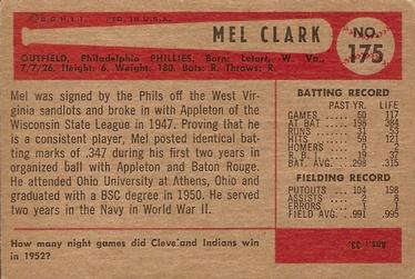 Mel Clark  baseball card collectible - Main Image 2