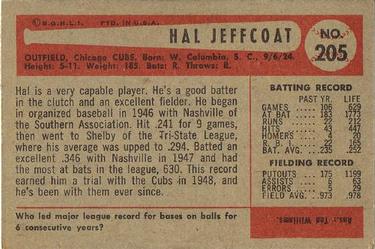 Hal Jeffcoat  baseball card collectible - Main Image 2