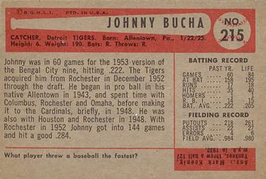 Johnny Bucha  baseball card collectible - Main Image 2