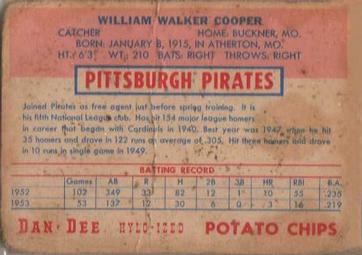 Walker Cooper  baseball card collectible - Main Image 2