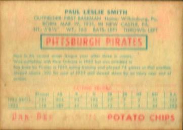 Paul Smith  baseball card collectible - Main Image 2