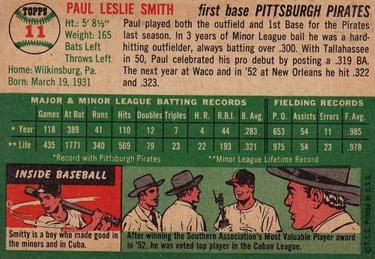 Paul Smith  baseball card collectible - Main Image 2