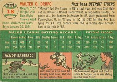 Walt Dropo  baseball card collectible - Main Image 2