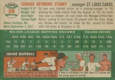 Eddie Stanky  baseball card collectible - Main Image 2