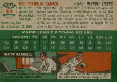 Ned Garver  baseball card collectible - Main Image 2