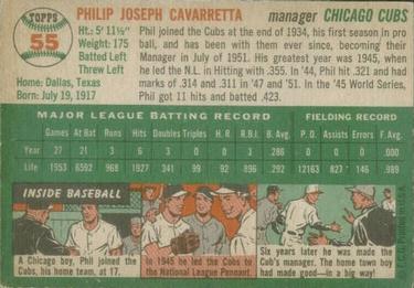 Phil Cavarretta  baseball card collectible - Main Image 2