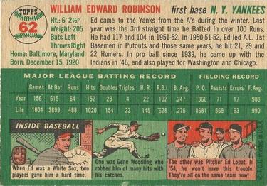 Eddie Robinson  baseball card collectible - Main Image 2