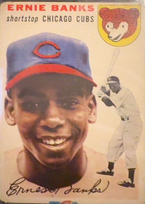 Ernie Banks  baseball card collectible - Main Image 3