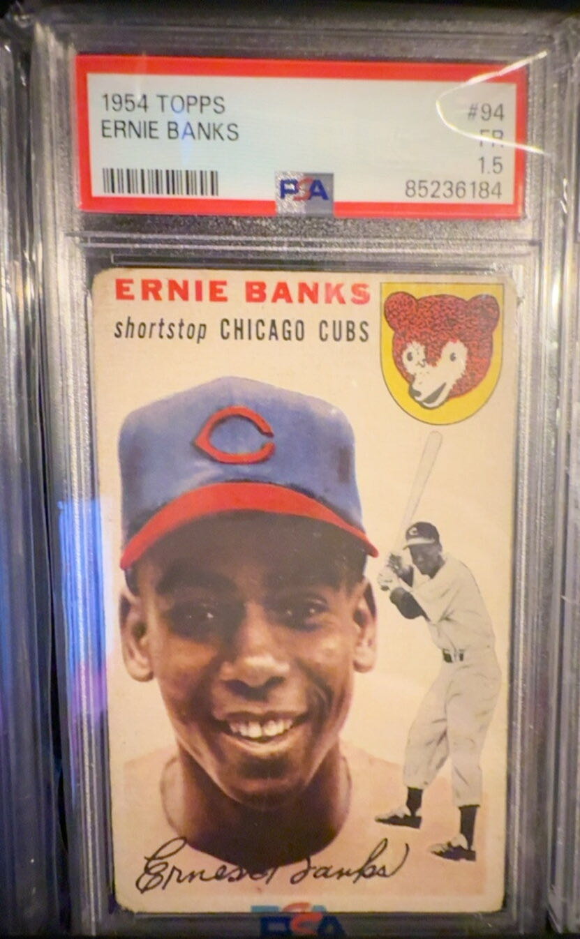 Ernie Banks  baseball card collectible - Main Image 4