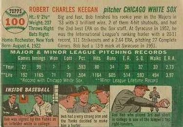 Bob Keegan  baseball card collectible - Main Image 2
