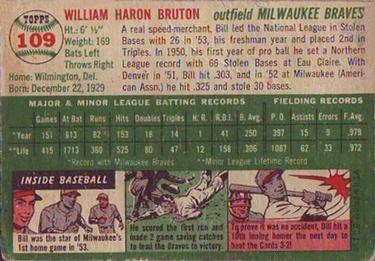 Bill Bruton  baseball card collectible - Main Image 2