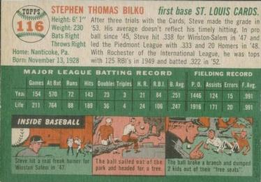 Steve Bilko  baseball card collectible - Main Image 2