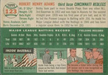 Bobby Adams  baseball card collectible - Main Image 2