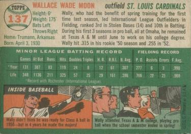 Wally Moon  baseball card collectible - Main Image 2