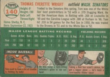 Tom Wright  baseball card collectible - Main Image 2