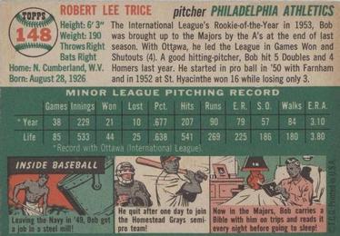 Bob Trice  baseball card collectible - Main Image 2