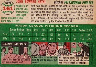 John Hetki  baseball card collectible - Main Image 2
