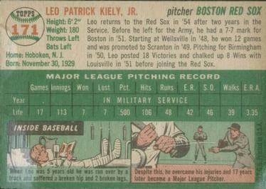 Leo Kiely  baseball card collectible - Main Image 2