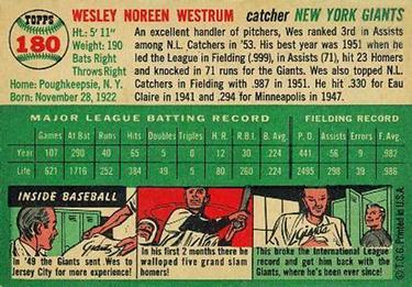 Wes Westrum  baseball card collectible - Main Image 2
