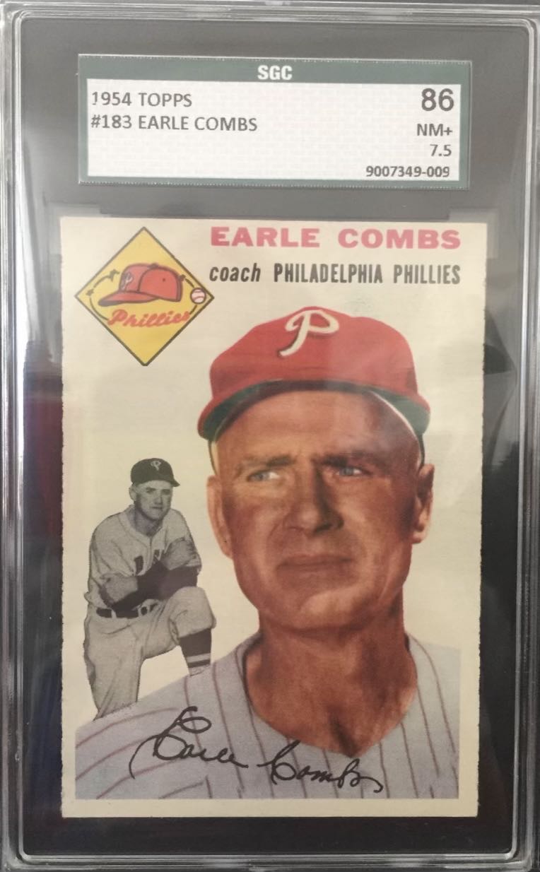 Earle Combs  baseball card collectible - Main Image 3
