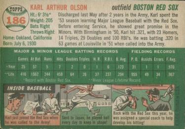 Karl Olson  baseball card collectible - Main Image 2